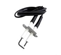FUANA Électrode d'allumage de rechange 090756, double sonde avec céramique haute température, câble pré-câblé, pour systèmes de brûleur à gaz
