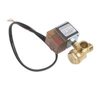 FUANA Électrovanne de compresseur d'air avec clapet anti-retour d'échappement, design sans huile, filetage mâle et femelle, accessoire de pompe compact silencieux, noir A