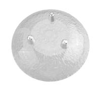 FUANA Ensemble bol à fruits et assiette multifonction avec base surélevée antidérapante, grand support de légumes en ABS transparent/blanc pour rangement de cuisine et affichage de table, barre de