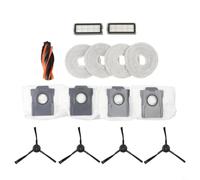 FUANA Ensemble de pièces de rechange pour aspirateur robot Cecotec pour conga X70 avec brosse principale, brosses latérales, filtres, serpillères et sacs à poussière, ABS, nylon, tissu non tissé pour