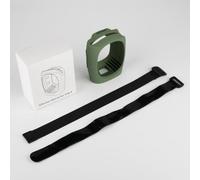 FUANA Étui de transport en silicone pour haut-parleur JBL Clip 4 avec sangle, housse de protection portable pour activités de plein air, ajustement sécurisé avec accès à tous les ports, 11,5 x 9,5 x