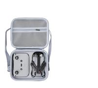 FUANA Étui de transport étanche en cuir PU pour DJI Mini 5Pro avec bandoulière réglable, design compact 24 x 19 x 9 cm, pour câble d'écouteurs noir/gris