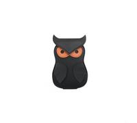 FUANA Étui en cuir élégant pour médiator de guitare en forme de hibou avec 18 emplacements pour musiciens, Voir image, Noir