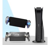 FUANA Façades élégantes et boîtier de protection pour Playstation Portal, coque de rechange avec découpes précises et prise en main améliorée, matériau ABS, compatible avec les jeux portables - Noir