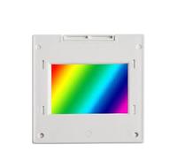 FUANA Feuille de réseau de diffraction de transmission, 2 mm d'épaisseur, réseau optique PET pour spectrophotomètre et expériences de spectroscopie d'enseignement, 80-1600 lignes/mm 1200 lignes/mm