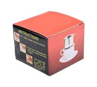 FUANA Filtre à café vietnamien, tasses à café vietnamien, en acier inoxydable, capacité de 50 ml/100 ml