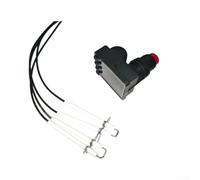 FUANA Fire Allume-barbecue - Générateur d'étincelles - Bouton poussoir - Kit d'allumage de barbecue - 4 prises - Pour barbecue à gaz de 90 cm