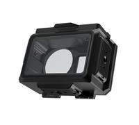 FUANA For Action 5 Dive Case Boîtier étanche en métal avec indice de 80 m, lentille en verre haute transparence et support magnétique pour câble d'écouteur polyvalent