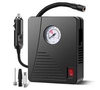 FUANA Gonfleur de pneu 12 V 96 W Mini pompe à air électrique 100 PSI 35 L/min Balle portable