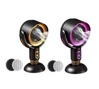 FUANA Hotte de cuisine portable USB pour appartement bureau, 2 vitesses, batterie 3000 mAh, filtre amovible, tasse de stockage d'huile réglable, ventilateur d'échappement compact pour cuisine, camping