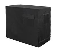 FUANA Housse de chariot imperméable Oxford 420D avec aérations et sangles réglables, compatible avec coffre à glace roulant de 80 QT, noir A