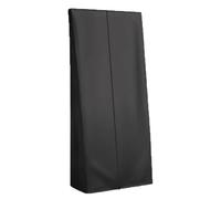 FUANA Housse de miroir pleine longueur pour rétroviseurs de sol, tissu Oxford 420D, housse de protection anti-poussière et imperméable avec cordon de serrage et fermeture éclair, noir, 42 x 5 x 150 cm