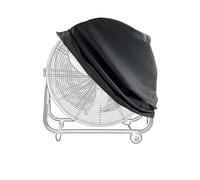 FUANA Housse de ventilateur d'extérieur sur pied, housse en polyester imperméable et résistante à la poussière, convient aux modèles de 61 à 76,2 cm et 106,7 à 119,4 cm, noir, 78 x 22 x 78 cm