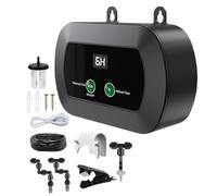 FUANA Humidificateur automatique pour terrarium avec minuterie, buse réglable à 360, brume silencieuse pour reptiles, vivariums et serres