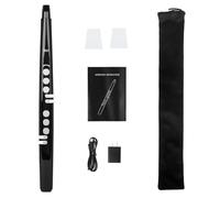 FUANA IRIN Saxophone électrique avec écran LED, double voix et 13 tonalités, sortie MIDI, rechargeable 800 mAh pour flûte et instruments à vent