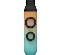 FUANA Kazoo en métal pour débutants, flûte à bouche avec membrane de rechange, jouet de musique compact de fête en couleurs assorties (ABS, multicolore) orange double film