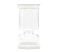 FUANA Kimchi Bocal à cornichons carré de 1 000 ml, récipient de cuisine en plastique avec séparation sèche et humide, joint hermétique étanche pour le stockage des aliments fermentés (noir)