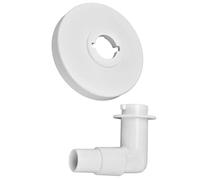 FUANA Kit adaptateur pour skimmer de piscine avec coude à 90°, 15,5 cm x 12 cm, blanc, pour Hayward SP1096