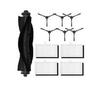 FUANA Kit d'accessoires 11 pièces pour aspirateur Monsga MS1 pour robot Max avec nylon pour brosse principale, brosses latérales d'angle et filtres haute efficacité