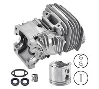 FUANA Kit d'assemblage complet de culasse de 47 mm avec piston pour tronçonneuse MS291 MS271 MS291C