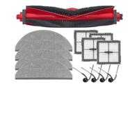 FUANA Kit de brosse latérale principale de rechange et chiffon de nettoyage pour Roborock Q10 X-5 / Q10 PF+ / Q8 Max Pro, 1 ensemble avec brosse en nylon, tampons en microfibre, filtres robot