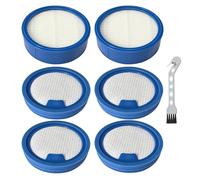 FUANA Kit de filtre de rechange pour aspirateur sans fil AEG Series 7000/6000, 2 préfiltres + 4 filtres à poussière fine et brosse de nettoyage, lavable, filtration en 5 étapes pour enlever la