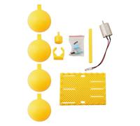 FUANA Kit de générateur d'éolienne pour projets scientifiques à faire soi-même Moteur CC sans balais avec lames de support 60 mm Sortie 0,1-3 V 200-6000 tr/min Accessoires de radiateur