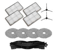 FUANA Kit de pièces de rechange pour robot Ultenic MC1 pour aspirateur, brosse principale, brosses latérales, filtres, serpillères, ensemble d'accessoires