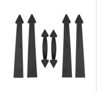 FUANA Kit de porte de garage magnétique style chariot, 8 charnières et 4 poignées, aimant puissant, garniture décorative pour portes, facile à installer (1 ensemble)