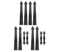 FUANA Kit de porte de garage magnétique style chariot, 8 charnières et 4 poignées, aimant puissant, garniture décorative pour portes, facile à installer (2 ensembles)