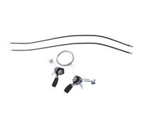 FUANA Kit de réparation de vélo en plastique et acier pour systèmes non indexés Noir