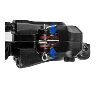 FUANA Kit de réparation de vélo hydraulique à 2 pistons pour étrier avant 800 mm et arrière 1450 mm en alliage d'aluminium avec huile minérale