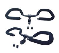 FUANA Kit de réparation pour guidon de vélo papillon 31,8 mm, largeur 580 mm, hauteur 25 mm, aluminium 6061 pour tourisme, trekking, VTT, vélo de route