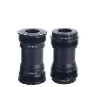 FUANA Kit de réparation pour pédalier fileté T47-24 86,5 mm avec roulements en céramique scellés, boîtier en aluminium pour vélos, filetage interne