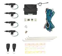 FUANA Kit de verrouillage de porte de voiture 12 V - Kit de verrouillage central polyvalent - Faisceau de câblage inclus pour véhicules à 2 portes