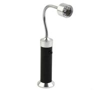 FUANA Lampe de barbecue magnétique LED avec col de cygne flexible à 360 degrés, 9 LED lumineuses, lampe de barbecue en plein air, cuisine, camping et travail, noir