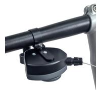 FUANA Levier de vitesse à 7 vitesses pour Brompton et pour 360 vélos pliants, levier droit avec changement de vitesse fluide, alliage d'aluminium, kit de réparation de guidon de 22,2 mm