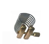 FUANA Ligature de saxophone clip en métal pour saxophone soprano alto ténor, design à vis unique, support de anche en métal de qualité supérieure, 1 paquet C