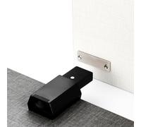 FUANA Loquet de porte magnétique à pousser pour portes, en alliage de zinc avec fonction auto-rebondissante, 70 x 39 mm, pour serrure de porte noir/blanc