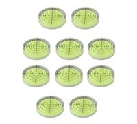 FUANA Lot de 10 fioles rondes en acrylique pour niveau à bulle de précision et outils de mise en page, ligne noire, 32 x 7 mm