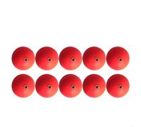 FUANA Lot de 10 flotteurs ronds en mousse de 15 mm pour bateau, rocher, plage, lac, couleur vive (type A, rouge)
