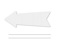 FUANA Lot de 10 panneaux de cour vierges blancs avec piquets, plaques de jardin double face pour fête de mariage, messages sur la pelouse, résistants aux intempéries