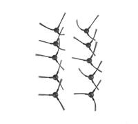 FUANA Lot de 10 robots pour aspirateur Monsga MR1, brosses latérales faciles à installer, accessoires de rechange, nettoyage approfondi des coins, longue durée