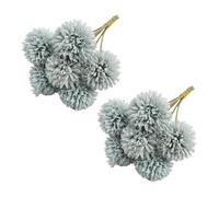 FUANA Lot de 12 fleurs artificielles de chrysanthème : décoration réaliste pour toutes les occasions