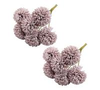 FUANA Lot de 12 fleurs artificielles de chrysanthème : décoration réaliste pour toutes les occasions