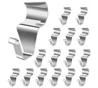 FUANA Lot de 16 crochets robustes en acier inoxydable pour suspendre des lumières extérieures, des couronnes, des boîtes aux lettres et des décorations pour rétroviseurs