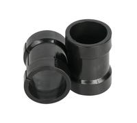 FUANA Lot de 2 adaptateurs pour guidon de vélo en alliage d'acier 31,8 mm à 25,4 mm, léger 9 g, noir