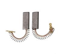 FUANA Lot de 2 balais de carbone, perceuses et meuleuses, moteur de 5 x 12,5 x 36 mm pour pièces de rechange avec fil de cuivre, fibre de carbone