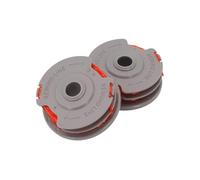 FUANA Lot de 2 bobines de fil en nylon pour débroussailleuse Flymo FLY021 513937190 - Compatible avec Contour 500 XT Multi Power Mini Trim - 64 mm x 25 mm - Rouge