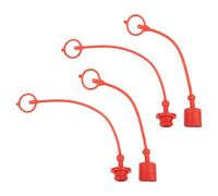 FUANA Lot de 2 bouchons anti-poussière Quick for Connect en PVC, résistants à la déchirure, 6,35 mm, 3/8", 1/2", 3/4", pour rouge 1,9 cm